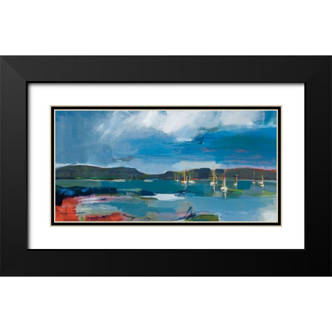 Coastal Display Black Modern Wood Framed Art Print with Double Matting by Fitsimmons, A