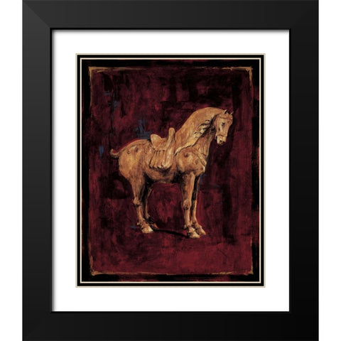 Dynasty No. 1 Black Modern Wood Framed Art Print with Double Matting by Panossian, Paul