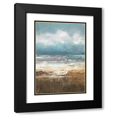 Oceanscape Black Modern Wood Framed Art Print with Double Matting by Quintero, Tita
