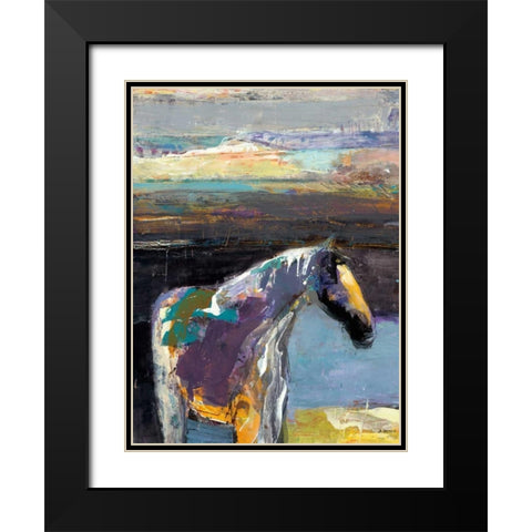 Buddy Black Modern Wood Framed Art Print with Double Matting by Samyn, Dominique