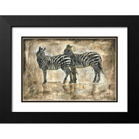 Affection Black Modern Wood Framed Art Print with Double Matting by Wiley, Marta G.