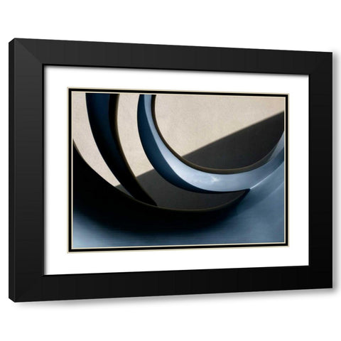 Architectural Curve III Black Modern Wood Framed Art Print with Double Matting by Christensen, Jim