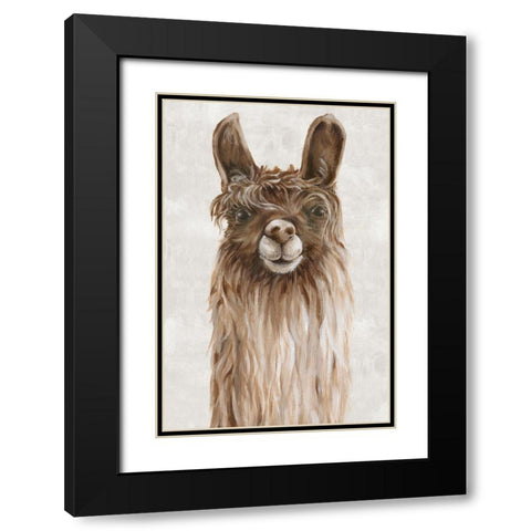 Suri Alpaca I Black Modern Wood Framed Art Print with Double Matting by Watts, Eva