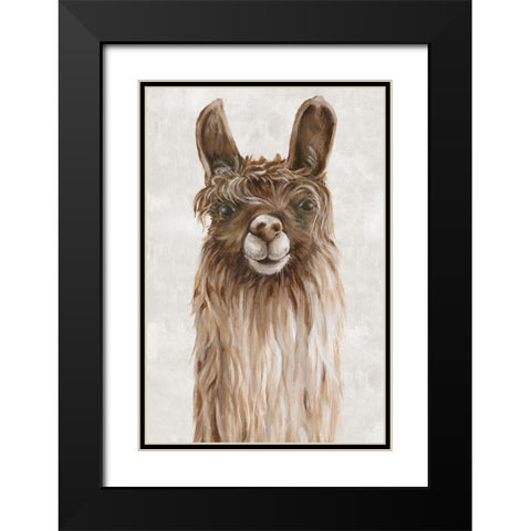 Suri Alpaca I Black Modern Wood Framed Art Print with Double Matting by Watts, Eva
