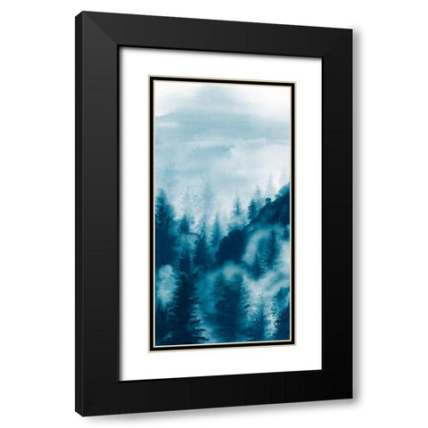 Foggy Dew II Black Modern Wood Framed Art Print with Double Matting by Watts, Eva