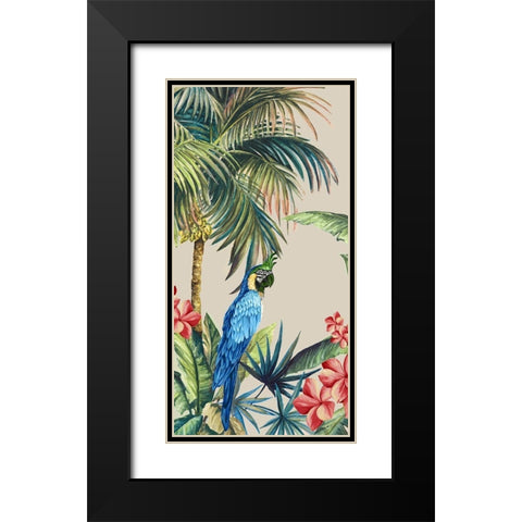 Tropicano II Black Modern Wood Framed Art Print with Double Matting by Watts, Eva