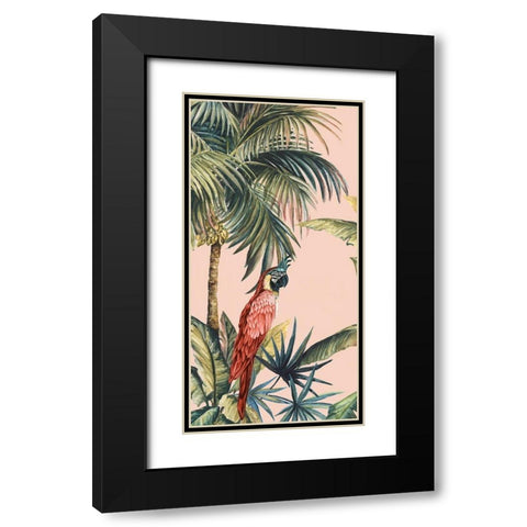 Tropicano II Black Modern Wood Framed Art Print with Double Matting by Watts, Eva
