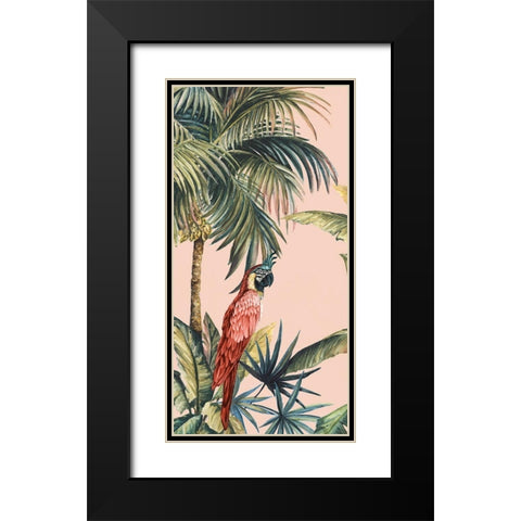Tropicano II Black Modern Wood Framed Art Print with Double Matting by Watts, Eva