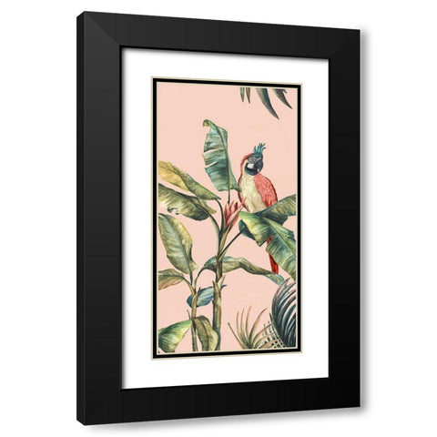 Tropicano II Black Modern Wood Framed Art Print with Double Matting by Watts, Eva