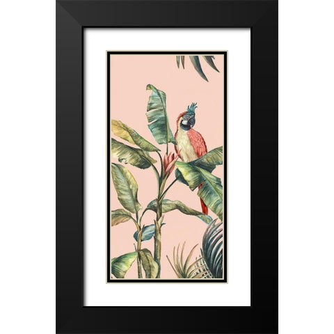 Tropicano II Black Modern Wood Framed Art Print with Double Matting by Watts, Eva