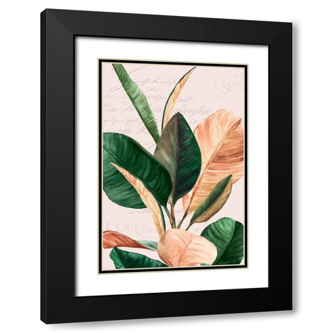 Thine I Black Modern Wood Framed Art Print with Double Matting by Watts, Eva