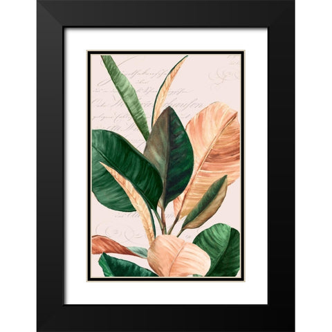Thine I Black Modern Wood Framed Art Print with Double Matting by Watts, Eva