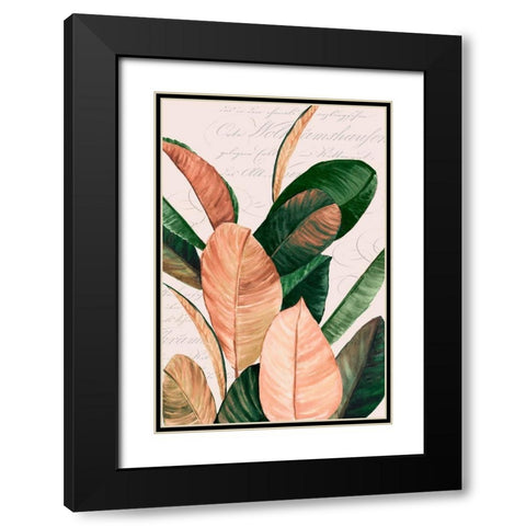 Thine II Black Modern Wood Framed Art Print with Double Matting by Watts, Eva
