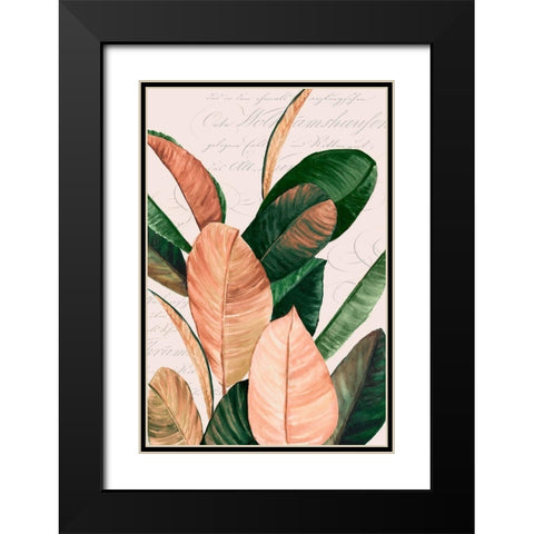 Thine II Black Modern Wood Framed Art Print with Double Matting by Watts, Eva