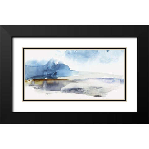 Lunar Landscape Black Modern Wood Framed Art Print with Double Matting by Watts, Eva