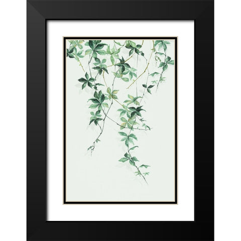 Enchanting Vine Black Modern Wood Framed Art Print with Double Matting by Watts, Eva