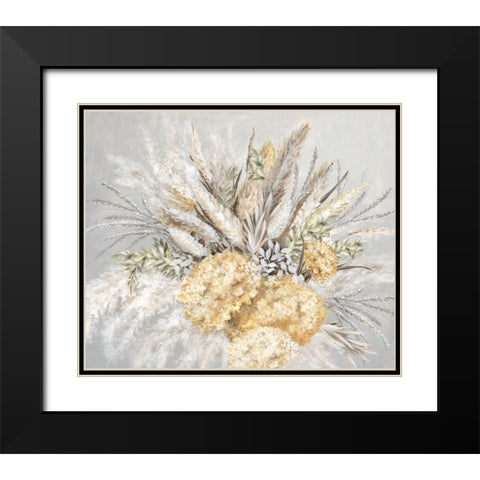Harpers Bouquet Black Modern Wood Framed Art Print with Double Matting by Watts, Eva