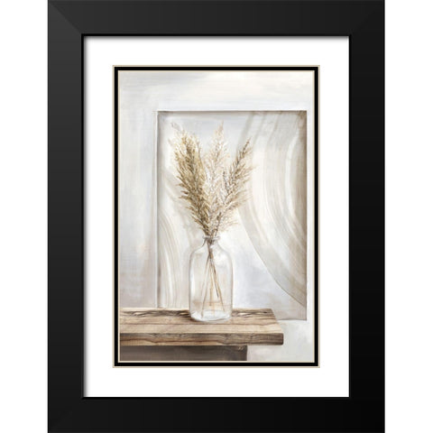 Dry Pampas Grass I Black Modern Wood Framed Art Print with Double Matting by Watts, Eva