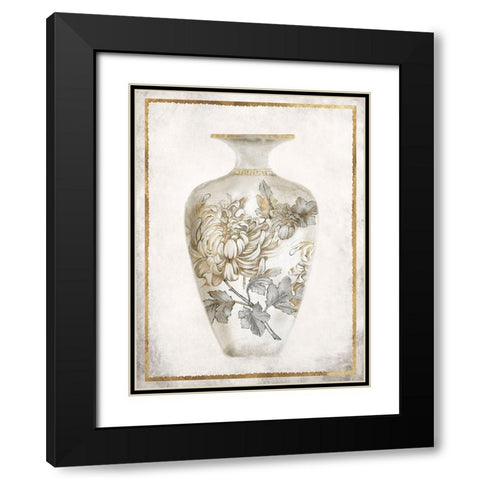 Priceless Vase II Black Modern Wood Framed Art Print with Double Matting by Watts, Eva