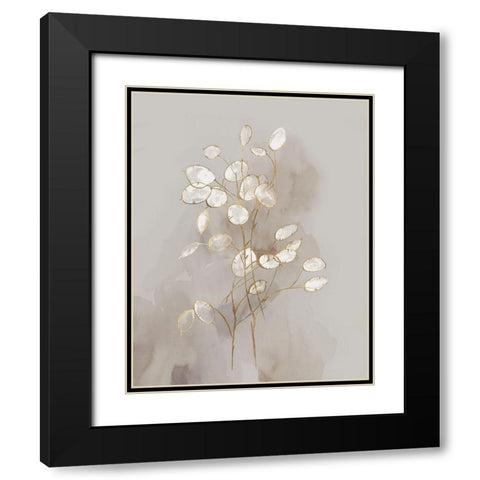 Transparent I Black Modern Wood Framed Art Print with Double Matting by Watts, Eva