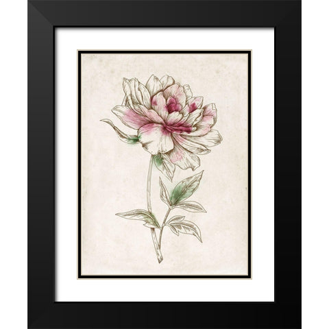 Sophistication II Black Modern Wood Framed Art Print with Double Matting by Watts, Eva