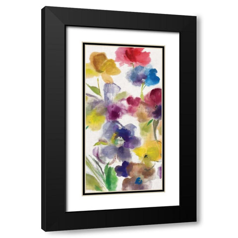 Charm II Black Modern Wood Framed Art Print with Double Matting by Jensen, Asia