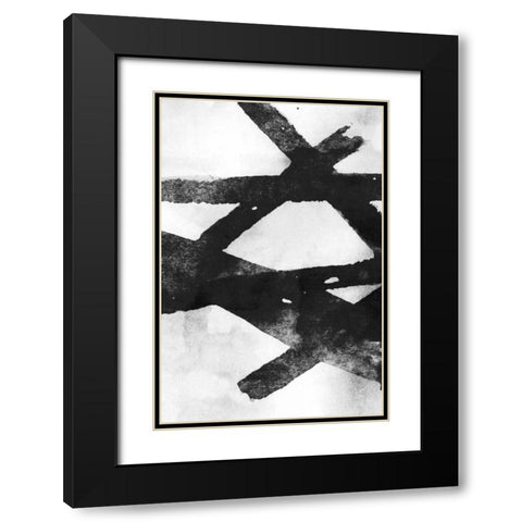 Gestures I Black Modern Wood Framed Art Print with Double Matting by PI Galerie