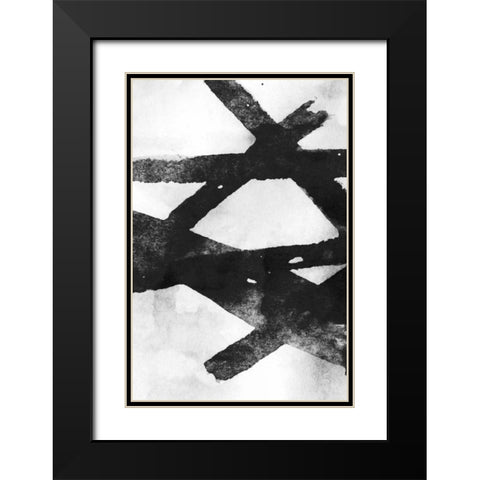 Gestures I Black Modern Wood Framed Art Print with Double Matting by PI Galerie