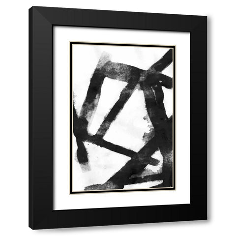 Gestures II Black Modern Wood Framed Art Print with Double Matting by PI Galerie