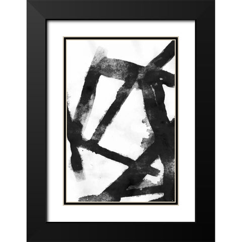 Gestures II Black Modern Wood Framed Art Print with Double Matting by PI Galerie