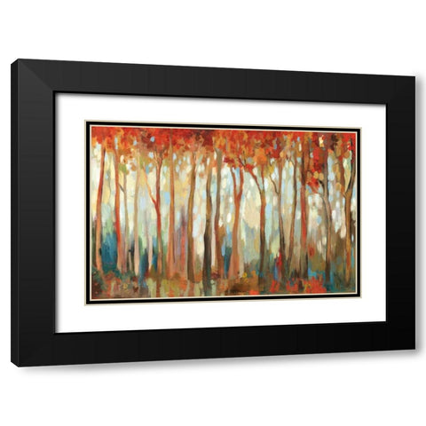 Marble Forest III Black Modern Wood Framed Art Print with Double Matting by Pearce, Allison