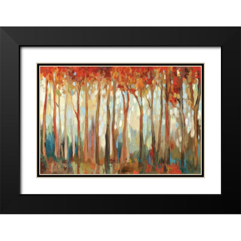 Marble Forest III Black Modern Wood Framed Art Print with Double Matting by Pearce, Allison