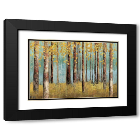 Birch Country Black Modern Wood Framed Art Print with Double Matting by Pearce, Allison