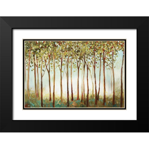 Riverside Forest Black Modern Wood Framed Art Print with Double Matting by Pearce, Allison