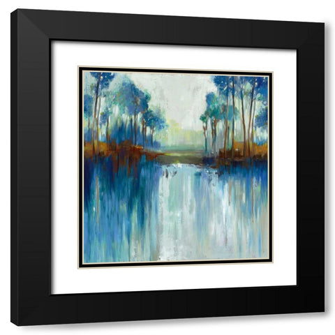Late Summer Landscape Black Modern Wood Framed Art Print with Double Matting by Pearce, Allison