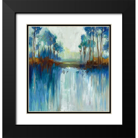 Late Summer Landscape Black Modern Wood Framed Art Print with Double Matting by Pearce, Allison