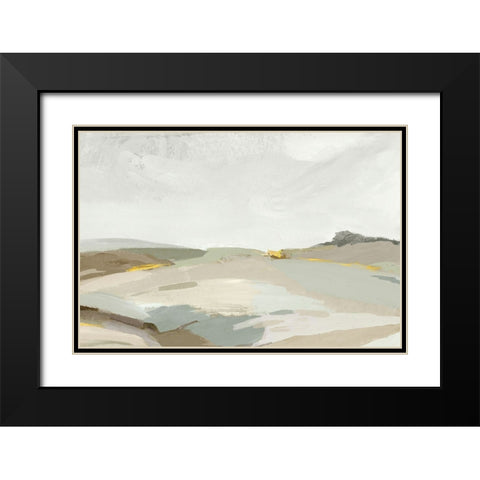 Rolling Hills Black Modern Wood Framed Art Print with Double Matting by Pearce, Allison