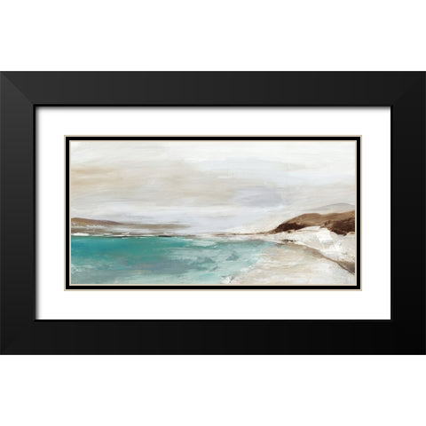 Ocean Oasis Black Modern Wood Framed Art Print with Double Matting by Pearce, Allison