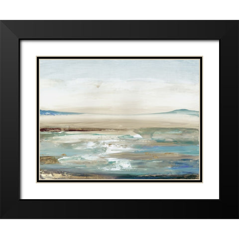 Water Bliss Black Modern Wood Framed Art Print with Double Matting by Pearce, Allison
