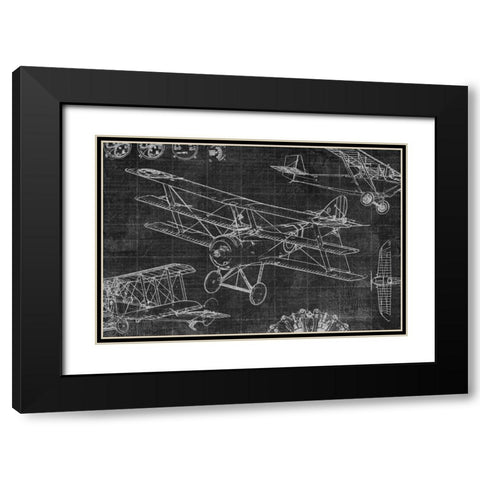 Vintage Aviation III Black Modern Wood Framed Art Print with Double Matting by Selkirk, Edward