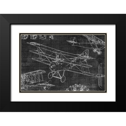 Vintage Aviation III Black Modern Wood Framed Art Print with Double Matting by Selkirk, Edward