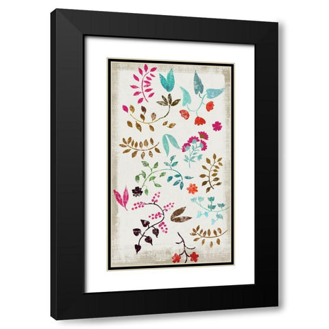 Vermont Garden Black Modern Wood Framed Art Print with Double Matting by Wilson, Aimee