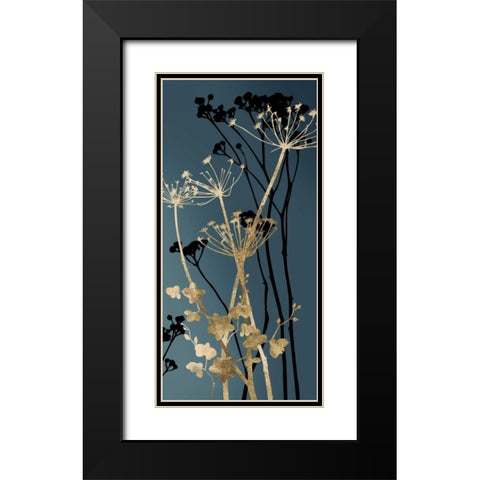 Twilight Botanicals I Black Modern Wood Framed Art Print with Double Matting by Wilson, Aimee
