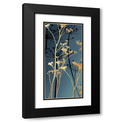 Twilight Botanicals II Black Modern Wood Framed Art Print with Double Matting by Wilson, Aimee