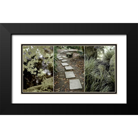 Parc Panel  Black Modern Wood Framed Art Print with Double Matting by Blaustein, Alan