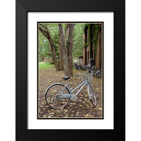 Japan Bicycle - 9 Black Modern Wood Framed Art Print with Double Matting by Blaustein, Alan