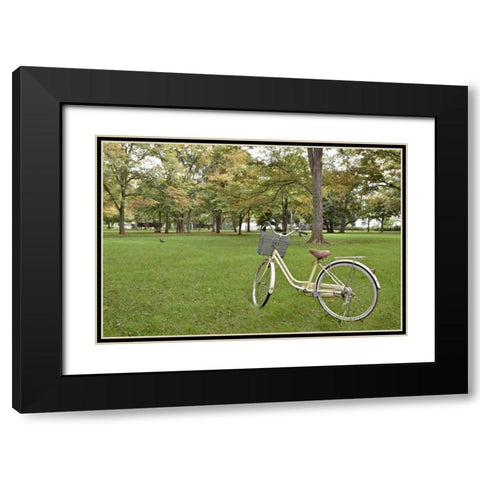 Japan Bicycle - 21 Black Modern Wood Framed Art Print with Double Matting by Blaustein, Alan