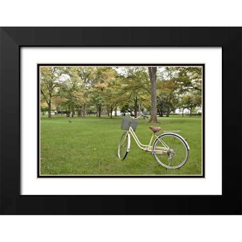 Japan Bicycle - 21 Black Modern Wood Framed Art Print with Double Matting by Blaustein, Alan
