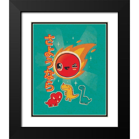 Kawaii in the Sky Black Modern Wood Framed Art Print with Double Matting by Buxton, Michael