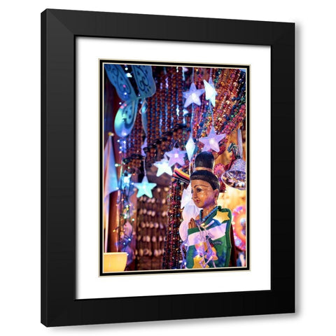Nagano Cafe 18 Black Modern Wood Framed Art Print with Double Matting by Blaustein, Alan